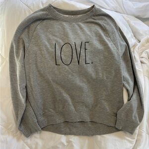 4/$25 Gray LOVE Sweater